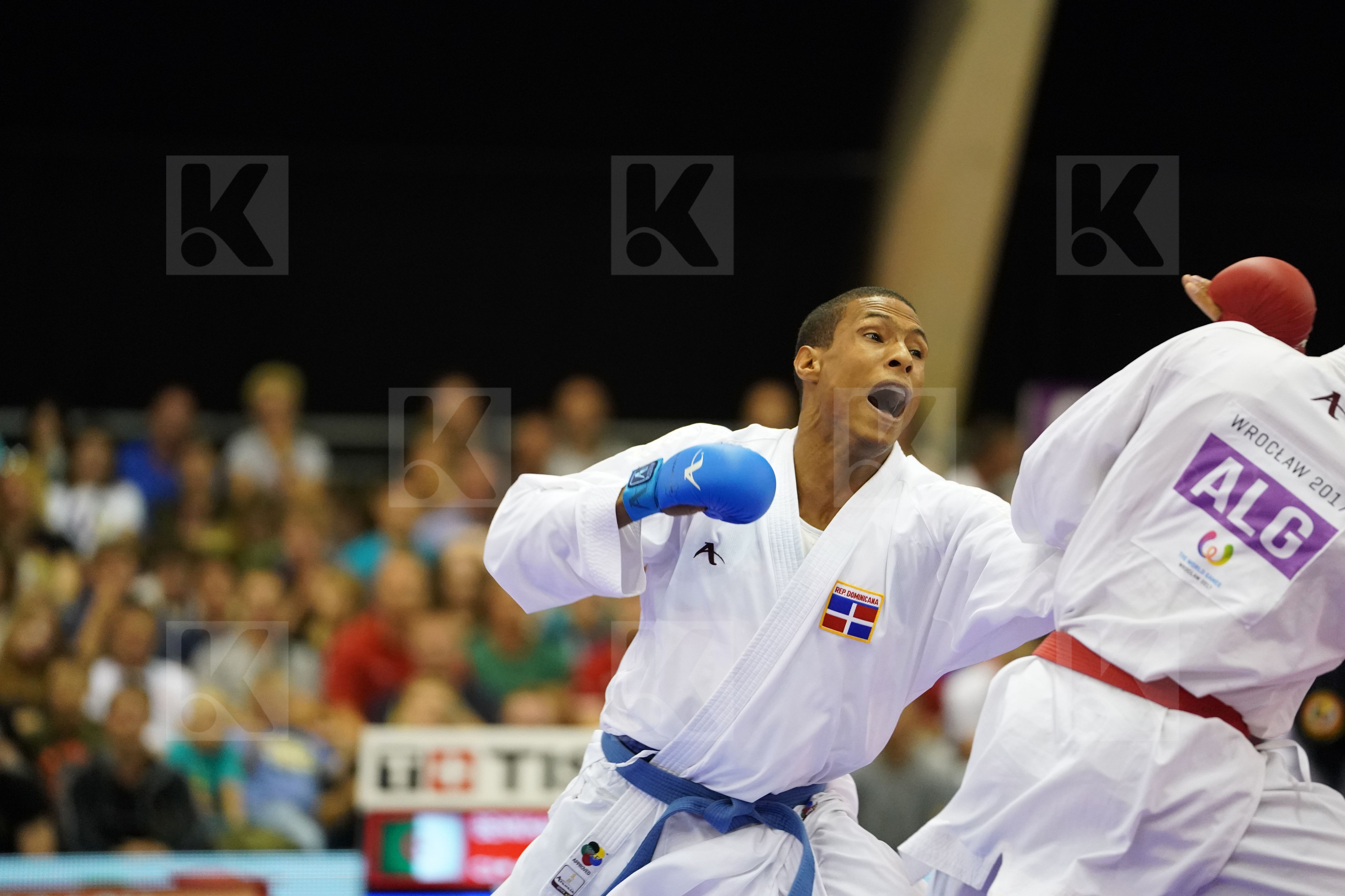 Algeria Benkhaled Abdelatif bronze match Dominican republic Ferreras Deivis Male Kumite -67kg